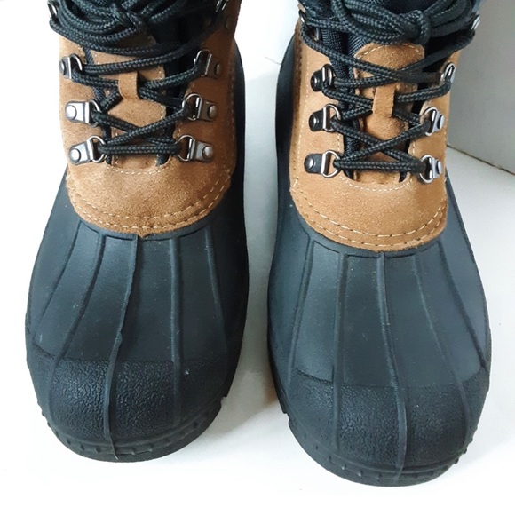 Old Mill Glacer Nubuck Black Warm Winter Ankle Boot size 10M - Picture 5 of 13